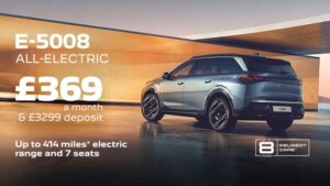 Peugeot E-5008 GT 73kWh 210 on personal contract hire