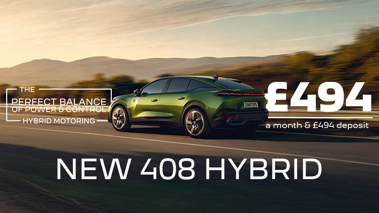 Peugeot New 408 GT Hybrid 145 Auto on Low Deposit PCP