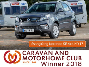 Korando wins Towcar of the Year 2018 award - Charters SsangYong Reading
