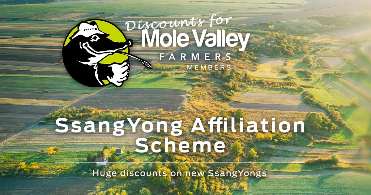 Mole Valley Farmers affiliation scheme discounts SsangYong Reading