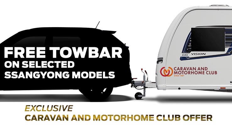 Caravan and Motorhome Club Free Towbar offer - SsangYong Korando