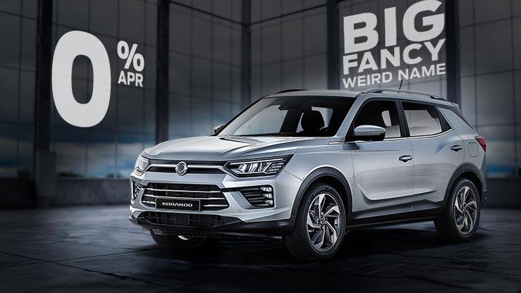 Hire Purchase | £6523 deposit | £289 per month | New Korando ELX 1.5-litre petrol