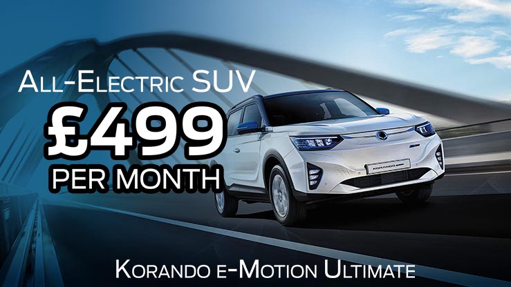 Hire Purchase | £11382 deposit | £499 per month | Korando e-Motion Ultimate Auto