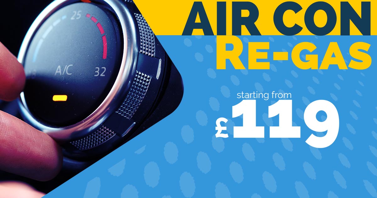 Air conditioning regas starting from £119 Charters SsangYong Reading