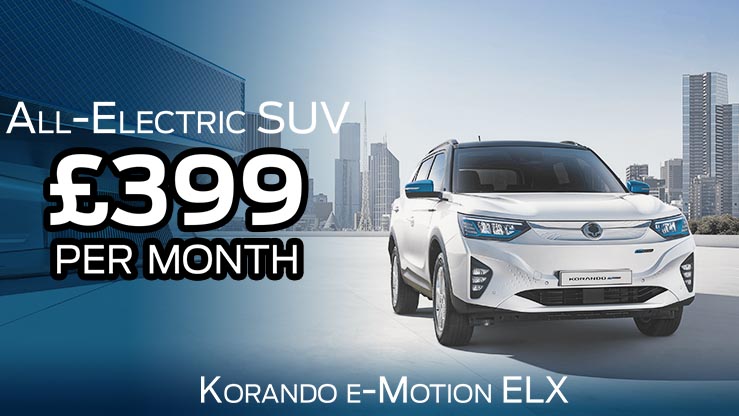 Hire Purchase | £11506 deposit | £399 per month | Korando e-Motion ELX Auto
