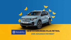 Citroen New C3 Aircross Plus Turbo 100 Manual on Motability