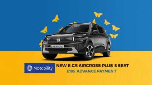 Citroen New e-C3 Aircross Plus 44 kWh on Motability