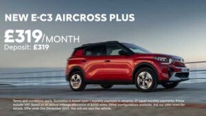 Citroen New E-C3 Aircross 83kW Plus 44kWh Auto on Personal Contract Hire