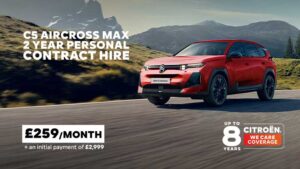 Citroen New C5 Aircross 1.2 Hybrid 145 Max on 2 year personal contract hire