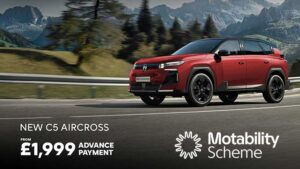 Citroen New C5 Aircross 1.2 Hybrid 145 Plus Motability Offer